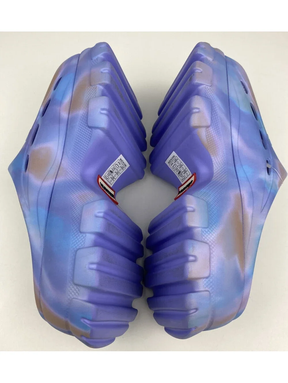 Hunter Bryce Platform Clogs Women's Size 9 Purple Marble Lug Sole NEW